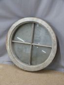 19thC or early 20thC circular window, 77cm