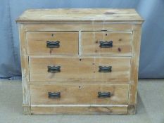 Pine chest of two over two drawers