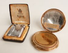 Stratton compact and a boxed Ronson lighter
