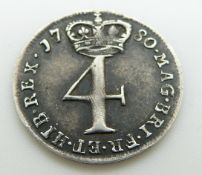George III 1780 Maundy 4d, VF