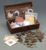 A collection of Roman and other coins includes some silver examples Gallienus, Valens, Valerian I