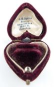 Victorian heart shaped ring box, J H Shrives, 9 Winchcombe Street & 178 High Street Cheltenham