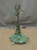 Decorative metal stick/umbrella stand, height 56cm