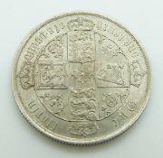 Victoria 1876 Gothic florin, NEF