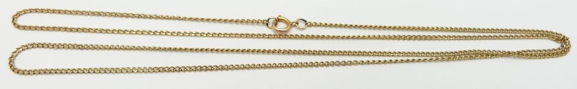 A 9ct gold chain/ necklace, 4.2g