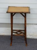 Bamboo side table, 67cm high