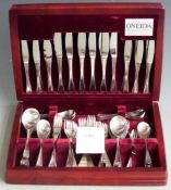 Oneida/Old Hall six place setting retro stainless steel canteen of cutlery