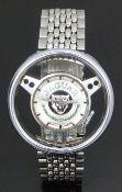 Jaguar Old England gentleman's wristwatch in the form of a steering wheel with luminous hands,
