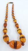 Art Deco Baltic amber necklace