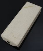 Jaeger LeCoultre wristwatch box with fitted interior, 15 x 5.5 x 2.8cm.