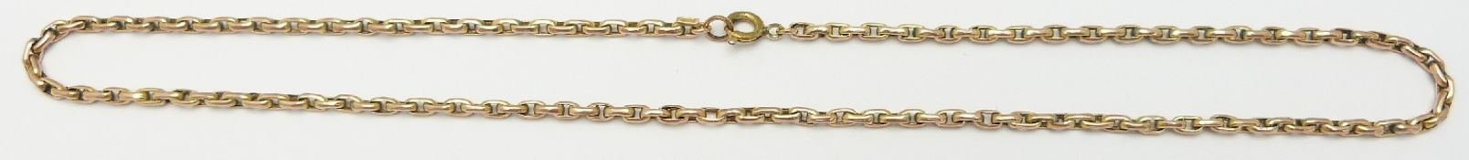 Victorian 9ct rose gold necklace, 5.8g