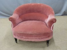 Victorian upholstered tub chair