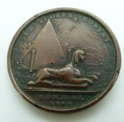 Hanover Martin Folkes Numistmatist and Mathematician, 1690-1754 medal coin Rome Mint. Martin