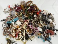 A large collection of costume jewellery