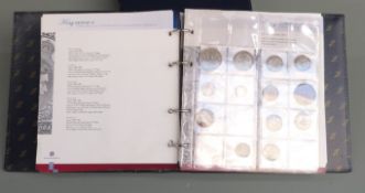 Numis coin collector's album covering UK coins from George IV to the 1960's, includes silver content
