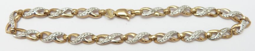 A 9ct gold bracelet, 2.2g