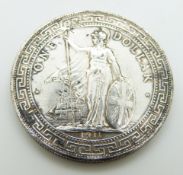1911 Chinese silver one dollar, VF