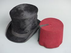 G.W. Richards, Bridlington Quay top hat and an Egyptian fez