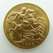 1928 George V gold full sovereign, South Africa Mint