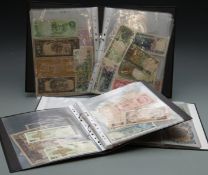 A collection of over 160 various overseas banknotes to include Poland, Russia, Bermuda, Philippines,