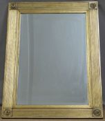 Gilt framed mirror with bevelled glass, 69 x 84cm overall
