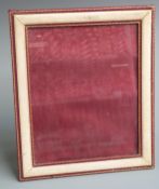 Jarrolds Walter Jones, Sloane Street, SW1 tooled leather picture frame with easel back, 39 x 33cm