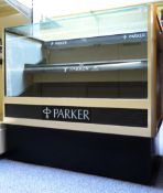 Parker Pen shop display cabinet, 100cm x 60cm x 91cm