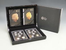Royal Mint Silver proof coin sets commemorating 2015 Final Edition of Her Majesty's fourth