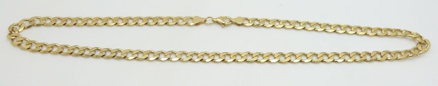 A silver gilt curb link necklace