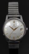 Cyma Cymaflex gentleman's automatic wristwatch ref. 2.1255.5 with date aperture, gold dauphine hands