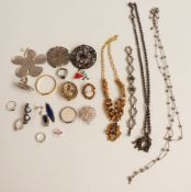 Pilgrim pendant, Miracle brooch, filigree brooch, gilt necklace etc