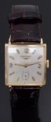 Longines 14ct gold gentleman's wristwatch ref. 2533-370 with subsidiary seconds dial, gold hands and