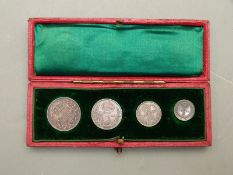 A cased set of 1902 Maundy coins