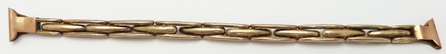A 9ct gold watch strap, 4.5g