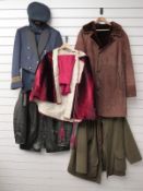 Barbour 'Derby' gents tweed field coat, size XL, 1970's RAF Uniform by Alkit named to Squadron