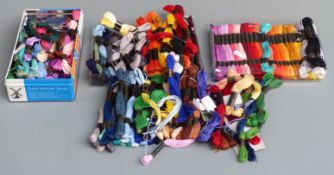 A collection of unused Moon brand embroidery thread