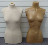 Two female shop display mannequins, 70cm tall
