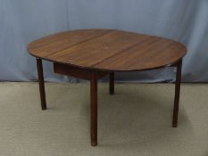 Oak drop leaf table, L115cm x W min 48 max 138 x H71cm