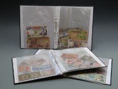 A collection of approximately 120 various overseas banknotes to include Thailand, Kenya, Belgium,