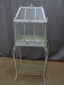 Victorian style terrarium on stand L66 x D48 x H140cm