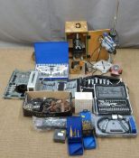 Tools to include Dremel on stand, drills, files,  ¼