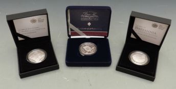 Royal Mint silver proof Piedfort 2008 Elizabeth I commemorative Britannia, a 2008 silver proof