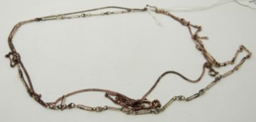 Two 9ct gold necklaces, 7.8g