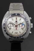 Tissot Navigator gentleman's diver's/yachting chronograph wristwatch with date aperture, luminous