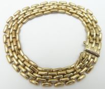 A 9ct gold bracelet, 12.3g