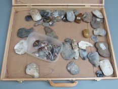 Large collection of Neolithic, Paleolithic, stone and bronze age tools and weapons, including