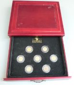 Era of Gold 'Age of Empire' collection of seven gold full sovereigns comprising Queen Victoria young