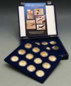 Legendary Aircraft of World War II ten dollar coin collection, comprising twenty two Marshall
