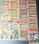 Forty-three Marvel comics comprising 20 The Mighty World Of Marvel 1, 3, 7, 10, 13, 24 and 25-38 and