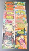 Sixteen DC comics comprising Kong 1, Rima 1, 2, 4 and 5, Bomba The Jungle Boy 2 x2, 3 x2, 4, 5 and